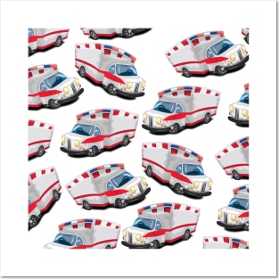 Ambulance Pattern. Posters and Art